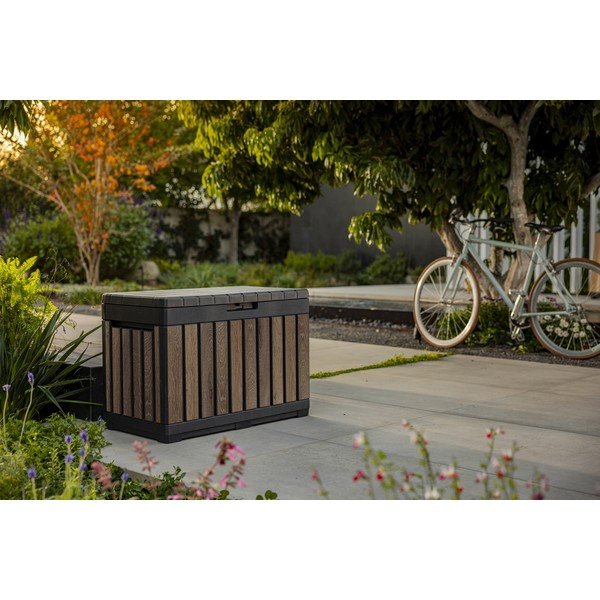 Tamno smeđa plastična vrtna kutija za pohranu Deco – Keter-image-2