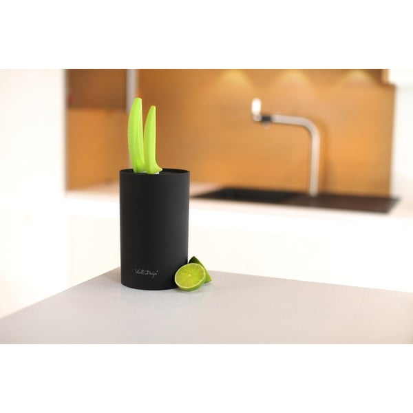 Crni stalak za noževe Vialli Design Universal-image-2