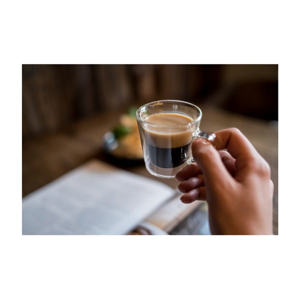 Staklene šalice u setu 2 kom za espresso/s dvostrukom stijenkom 80 ml Diva – Vialli Design-image-3