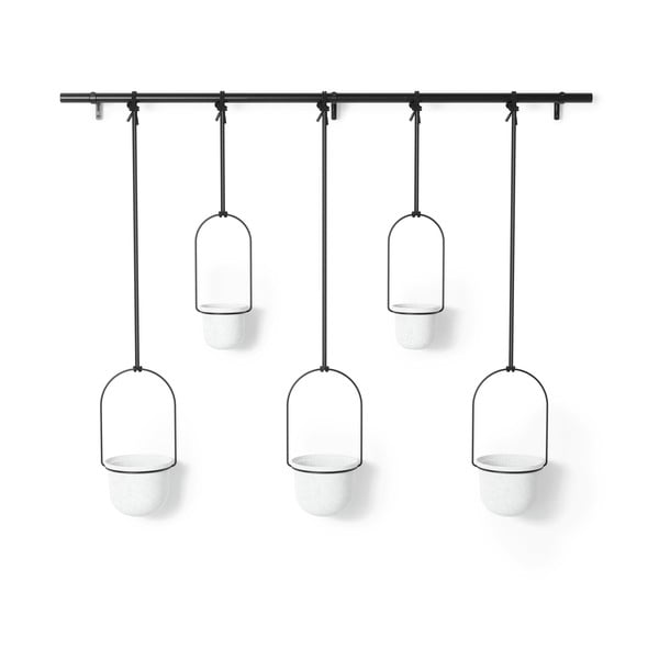 Plastične navlake za tegle u kompletu 5 kom za bilje/viseće i zidne ø 7,5 cm Triflora – Umbra