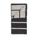 Crni/svijetlo sivi pamučan ručnik 70x140 cm Sauna – Zone