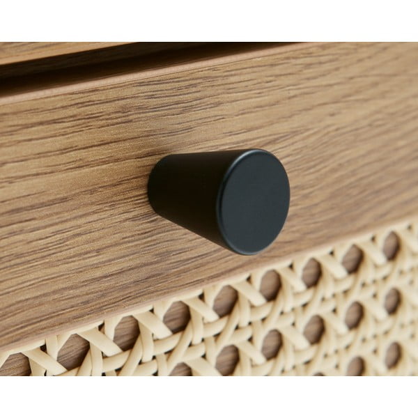 Niska komoda u dekoru hrasta u prirodnoj boji 80x75 cm Pensacola – Unique Furniture-image-4