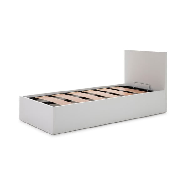 Bijeli krevet s prostorom za odlaganje i podnicom 90x190 cm Kronos - Marckeric-image-2