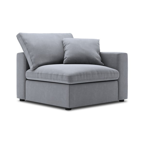 Sivi kutni dio modularne sofe od samta Windsor & Co Sofas Galaxy, desni kut-image-2