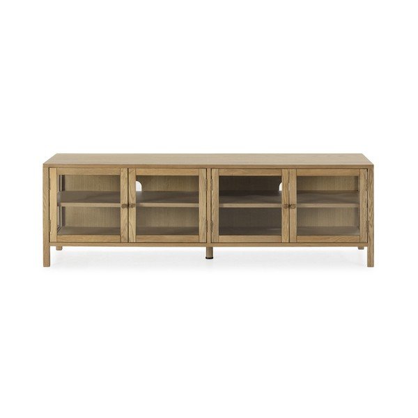 TV komoda u dekoru hrasta u prirodnoj boji 160x50x40 cm Ceci – MOME