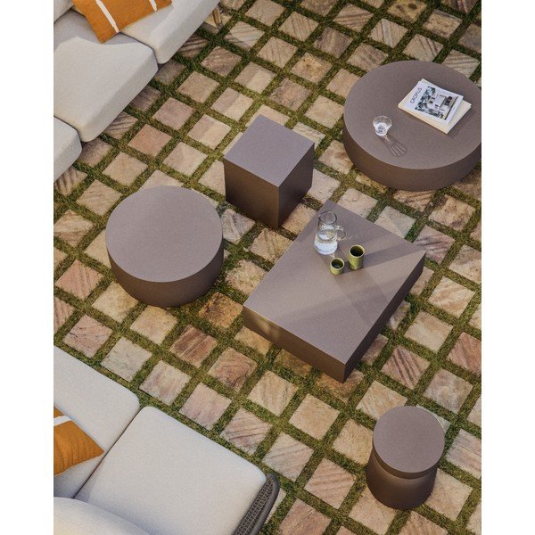 Vrtni stolić za kavu betonski 60x80 cm Rustella – Kave Home-image-2