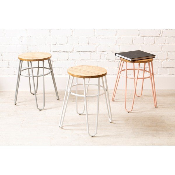 Sivi/u prirodnoj boji stolac od čvrstog brijesta District – Premier Housewares-image-2