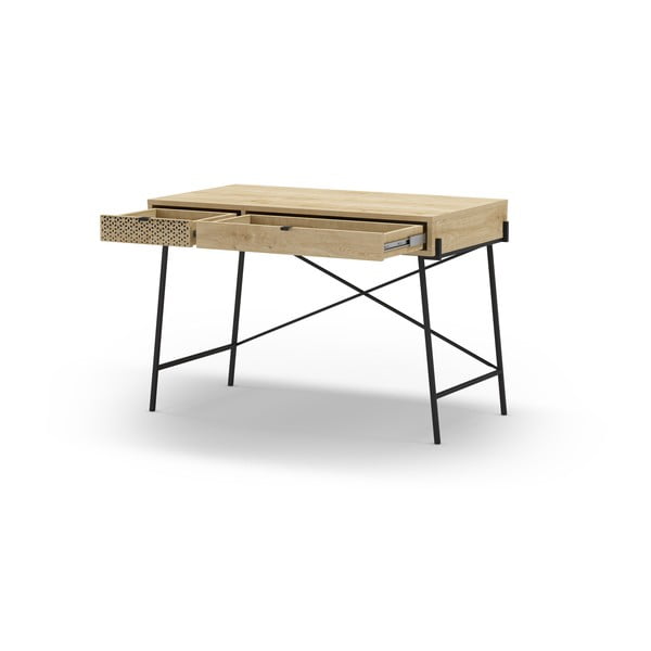 Radni stol u dekoru hrasta 60x110 cm Ecrin – Marckeric-image-4