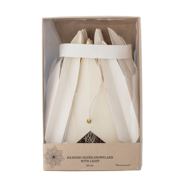 Bijeli viseći svjetlosni ukras ø 50 cm Elijas – Bloomingville-image-4