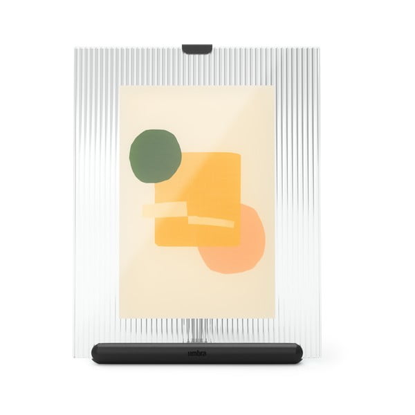 Crni stakleni stojeći okvir 16x20 cm Flute – Umbra