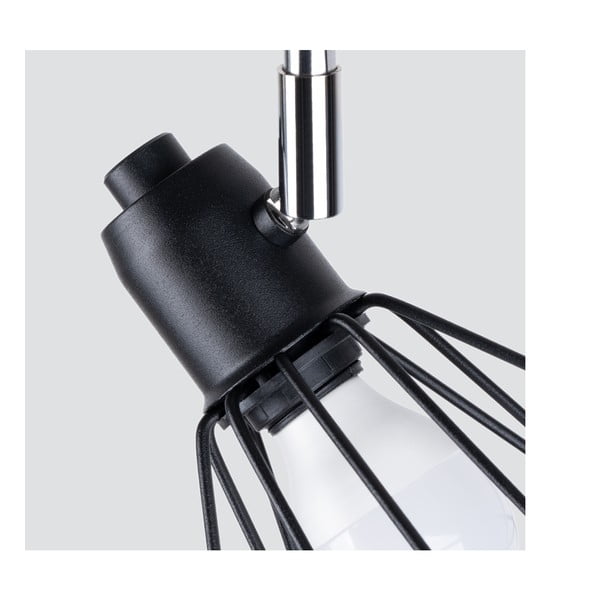 Crna stropna svjetiljka ø 10 cm Varpu – Sollux-image-2