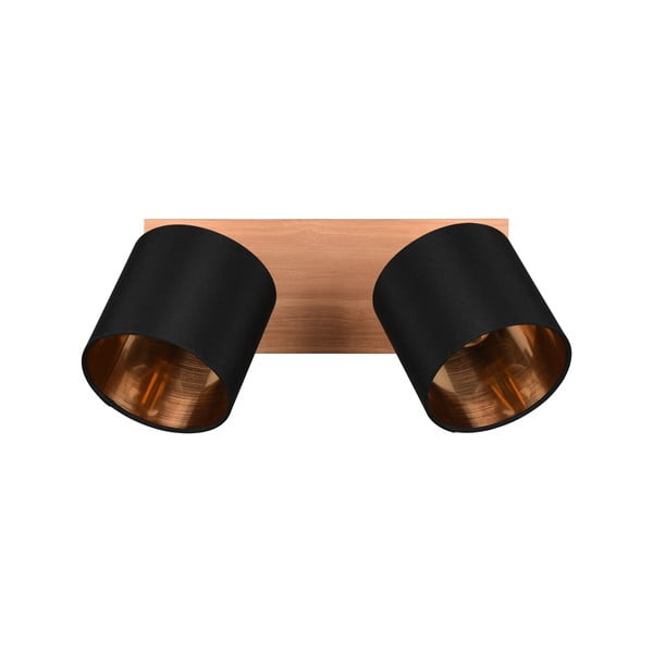 Crni/u prirodnoj boji reflektor ø 12 cm Tommy – Reality