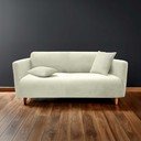 Krem rastezljiva presvlaka za sjedeću garnituru trosjed Sacha – douceur d'intérieur