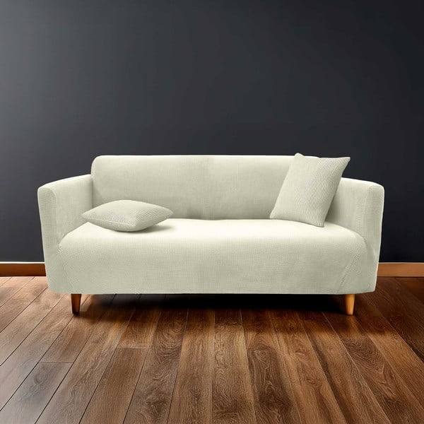 Krem rastezljiva presvlaka za sjedeću garnituru trosjed Sacha – douceur d'intérieur