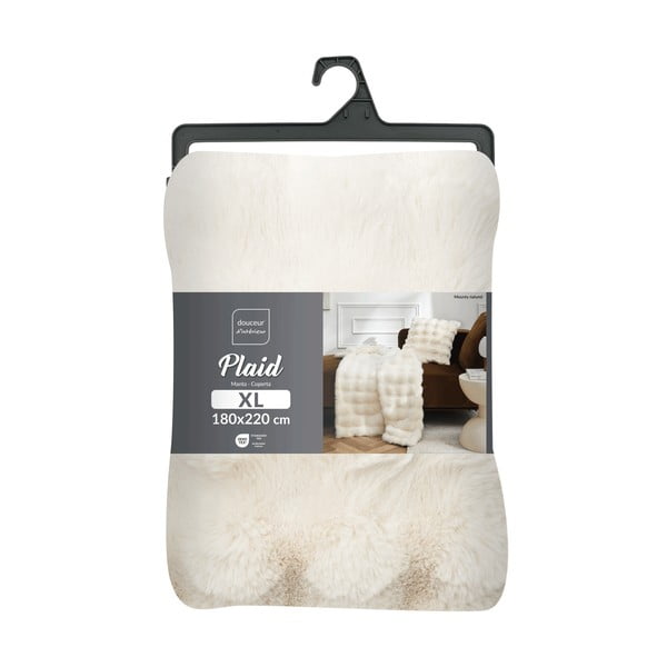 Krem deka od mikropliša 180x220 cm Mounty – douceur d'intérieur-image-4