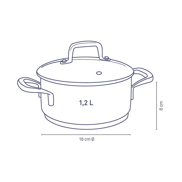 Lonac od nehrđajućeg čelika s poklopcem Kela Flavoria, ø 16 cm-image-2