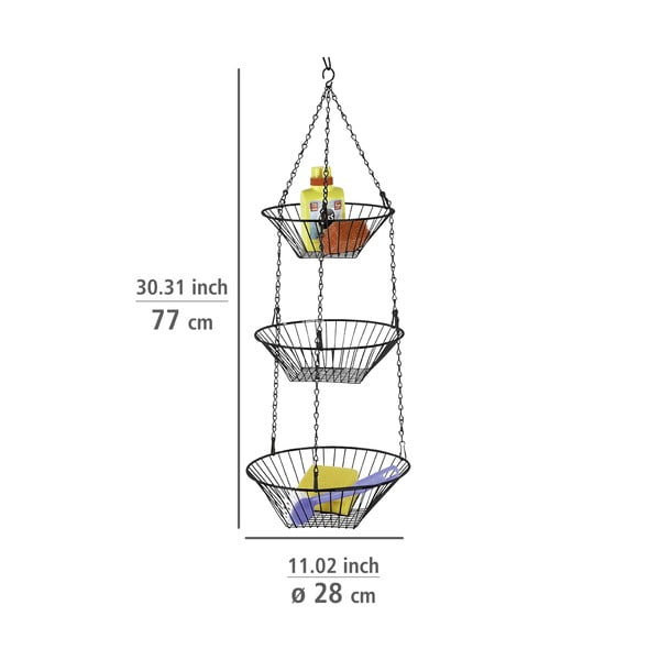 Metalna viseća košara za voće Trio – Wenko-image-2