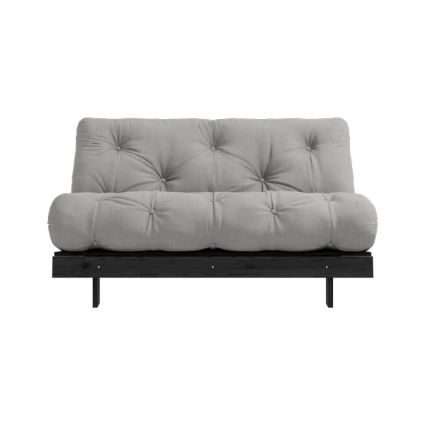 Siva sklopiva sofa 140 cm Roots Black Night – Karup Design-image-3