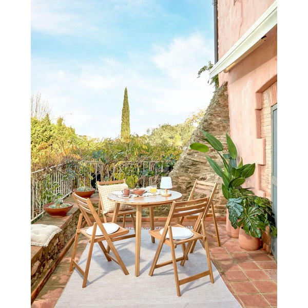 Vrtni blagovaonski stol od bagremaKave Home Vilma, ø 90 cm-image-1