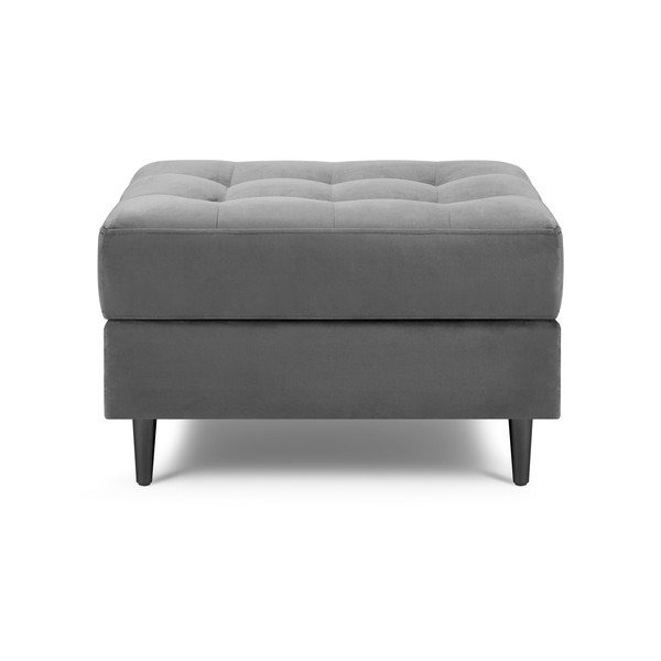 Svijetlo sivi podnožnik od baršunastog materijala Milo Casa Attilio-image-3