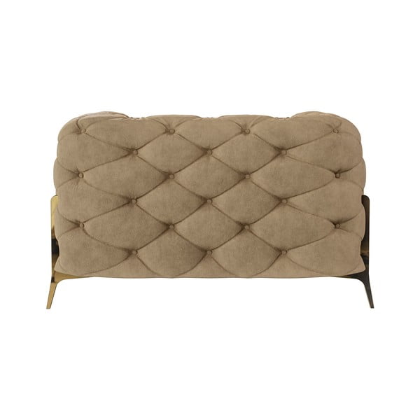 Svjetlo smeđa baršunasti fotelja Chelsea Bis – Ropez-image-2