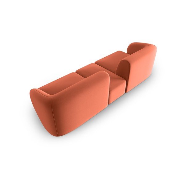 Ružičasta baršunasti sofa 246 cm Paolo – Milo Casa-image-3