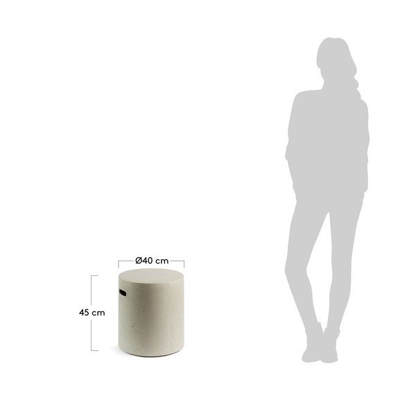 Siva betonska stolica Kave Home Rhette-image-2