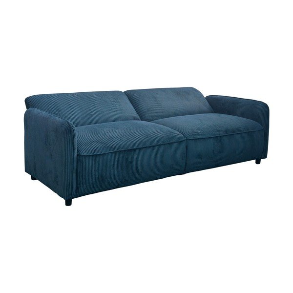 Plava podesiva/sklopiva sofa od samta 209 cm Alicia – Støraa-image-4