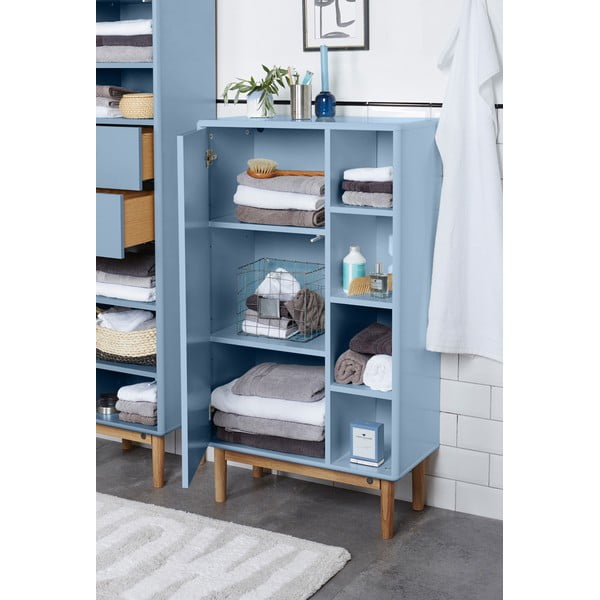 Svijetlo plavi visok/zidni kupaonski ormarić 66x100 cm Color Bath – Tom Tailor-image-4