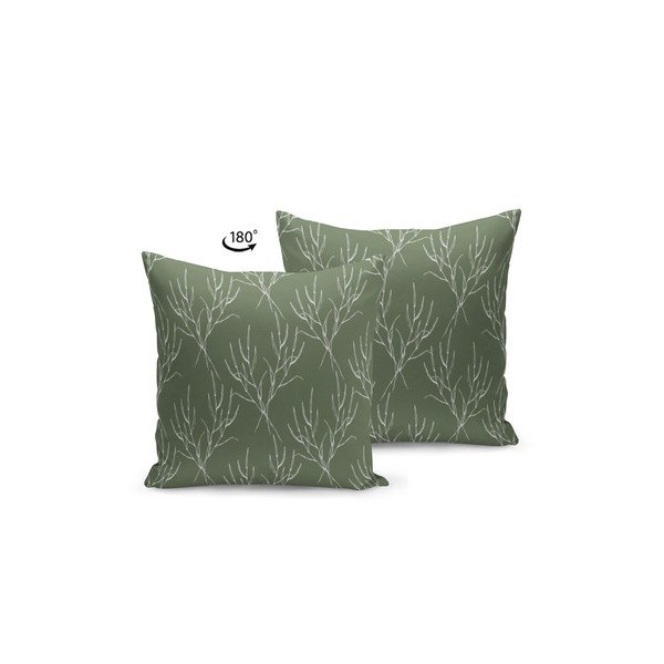 Jastuk s punjenjem Kate Louise Dark Green Nature, 43 x 43 cm-image-1