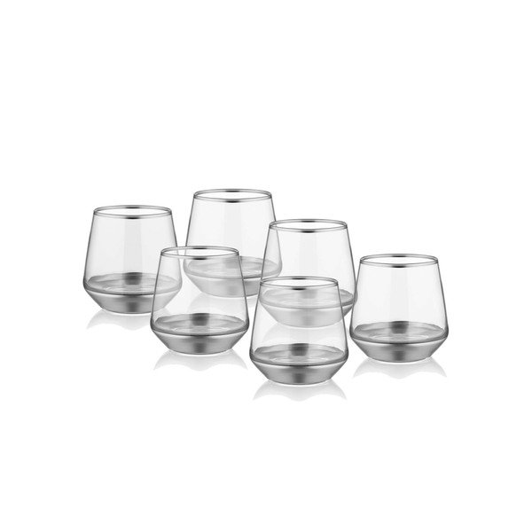 Set od 6 čaša Mia Glam Silver, 257 ml-image-1