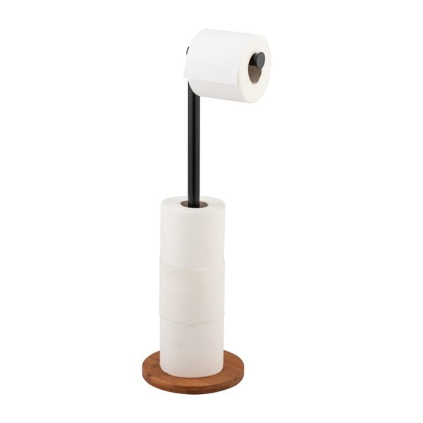 Crni/smeđi željezni držač za WC papir Serro – Wenko