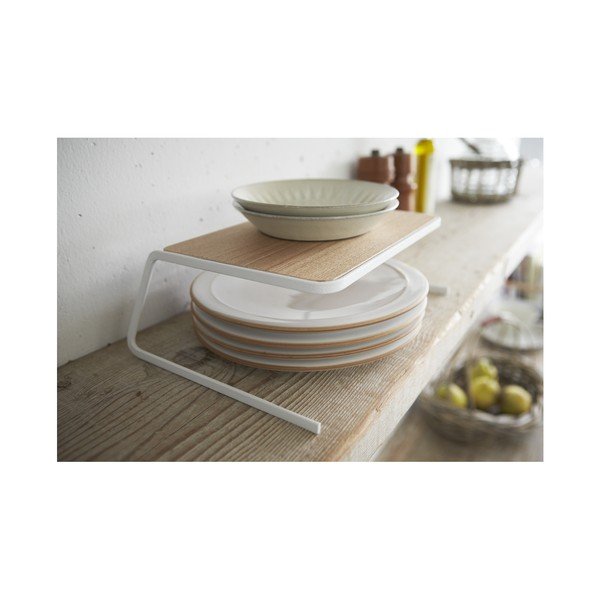 Bijela/u prirodnoj boji drvena dodatna kuhinjska polica 19,5x19,5 cm Tosca – YAMAZAKI-image-2