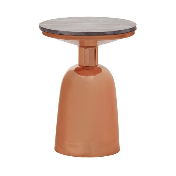 Okrugao pomoćni stol s mramornom pločom ø 48 cm Amira – Premier Housewares-image-4
