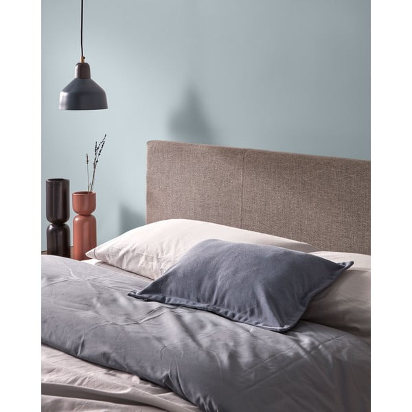 Sivi tapecirani bračni krevet s prostorom za odlaganje s podnicom 180x200 cm Nahiri – Kave Home-image-2