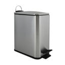 Željezna kanta za smeće s pedalom u mat srebrnoj boji 5 l   Erik – Spirella