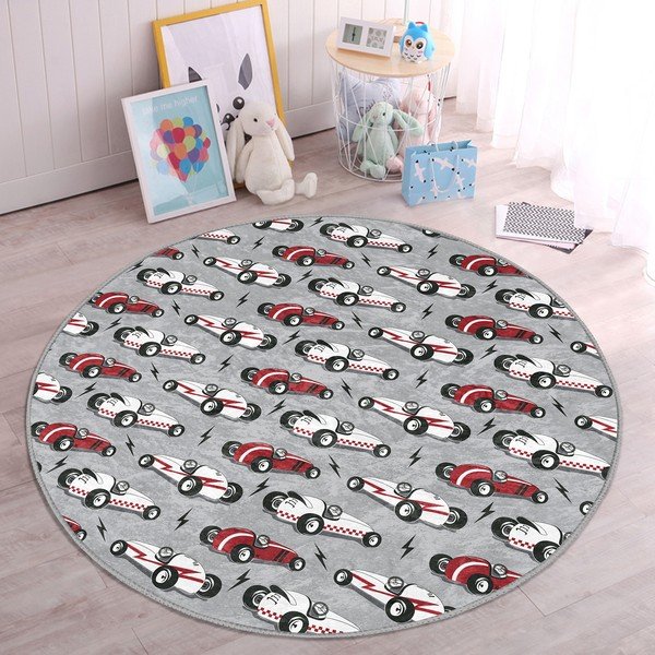 Sivi dječji tepih ø 120 cm Comfort – Mila Home-image-2