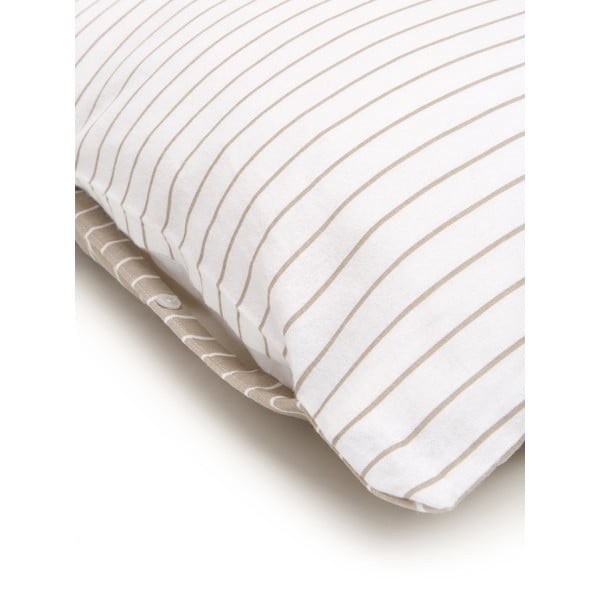 Bijelo-bež flanel posteljina Westwing Collection Tallinn, 155 x 220 cm-image-4