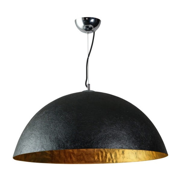 Crno zlatna stropna svjetiljka ETH Mezzo Tondo, ⌀ 70 cm