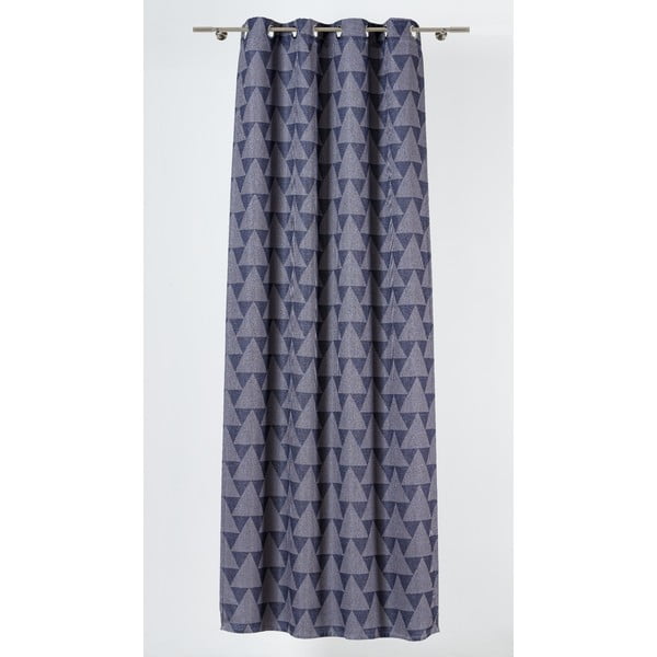 Plavo-siva zavjesa 130x260 cm Zatapa – Mendola Fabrics-image-1