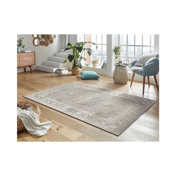 Sivi tepih od viskoze Mint Rugs Willow, 80 x 125 cm-image-1