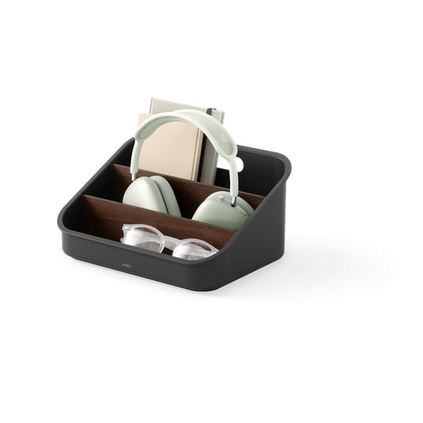 Crni kupaonski organizator za kozmetiku od reciklirane plastike Bellwood – Umbra-image-3