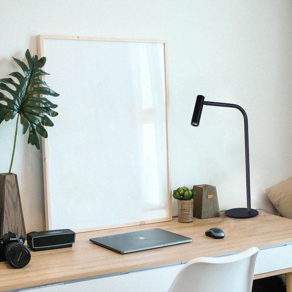 Crna stolna lampa SULION Alexia, visina 50,3 cm-image-2