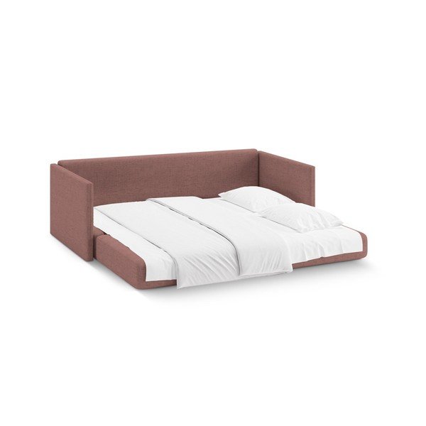 Ružičasta sklopiva sofa od šenila 209 cm Shannon – Cosmopolitan Design-image-3