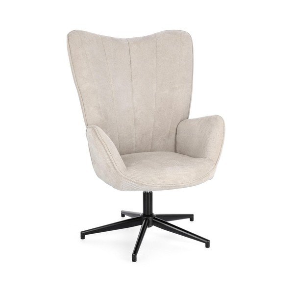 Bež okretna fotelja Inas – Bizzotto