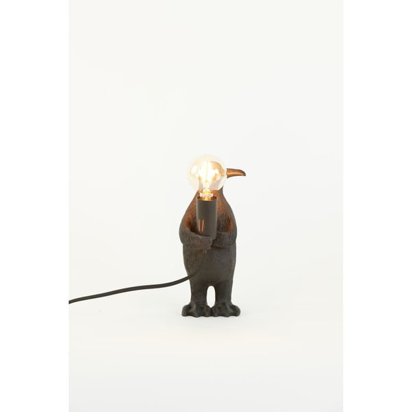Mat crna stolna lampa (visina 24 cm) Penguin – Light & Living-image-1