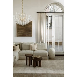 Bež vunen tepih 200x300 cm Agnus Checkered – Agnella