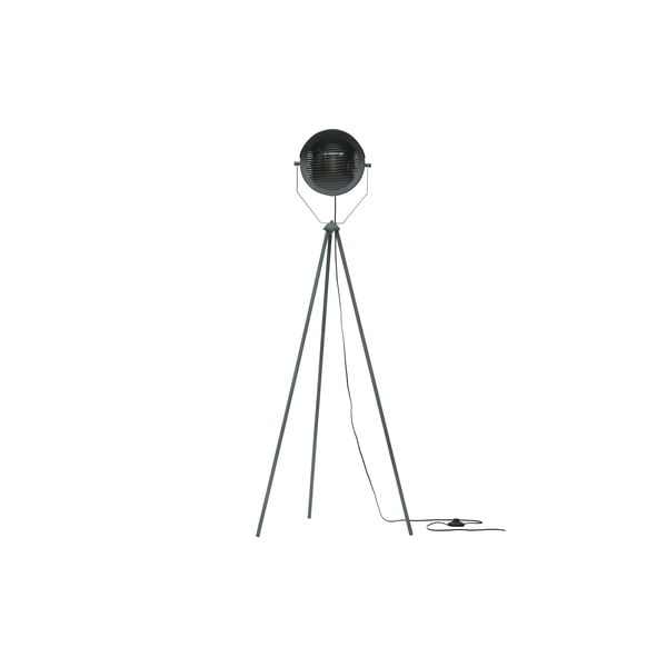Siva samostojeća svjetiljka WOOOD Lester, visina 155 cm