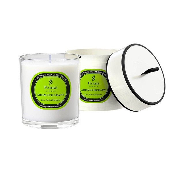 Svijeća s mirisom limete, bosiljka i mandarina Parks Candles London, gori 50 sati-image-1