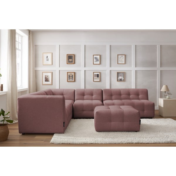 Tamno ružičasta kutna garnitura (lijevi kut) Kleber - Bobochic Paris-image-1